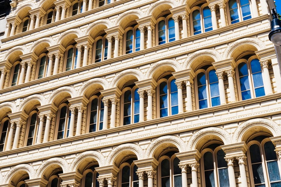 Facade design using different bricks